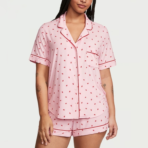 Victoria's Secret PRUCE IS FIRM Top XL Bottoms XXL in Pink Print Brand New💎 - Picture 4 of 8